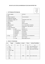 2.1 tatib sekolah 2.2 agenda kegiatan kepala sekolah 2.3 daftar hadir 2.4 laporan kerja 3. Biodata Guru Sekolah Menengah Kejuruan Berprestasi