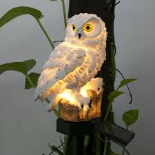 Owl Solar Light With Solar Led Panel Fake Owl Waterproof Solar Garden Lights Owl Ornament Animal Bird Outdoor Yard Garden Lamps 1stchoice24 Com