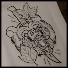 Neo Traditional Drawings Buscar Con Google Traditional Tattoo Sleeve Traditional Bear Tattoo Traditional Tattoo Animals