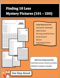 Finding 10 Less Mystery Pictures 101 200 Chart