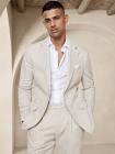 Slim Linen Suit Jacket Banana Republic