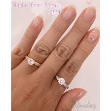 Kami adalah importir cincin untuk batu akik dari china. Cincin Titanium Berlian Cincin Silver Gold Size 16 17 18 C161 Shopee Indonesia