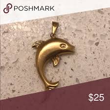 10k Gold Dolphin Charm Gold Jewelry Necklace 10k Gold Gold Price