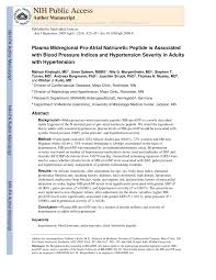 Pdf Plasma Midregional Pro Atrial Natriuretic Peptide Is
