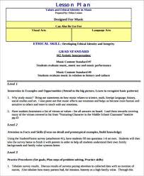 However, after a couple of years of creating sub plans, you then have a compilation that you can cut and paste from. Free 10 Music Lesson Plan Samples In Ms Word Pdf