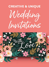 Wedding guest list (with tulips). 23 Creative And Unique Wedding Invitations Creative Market Blog