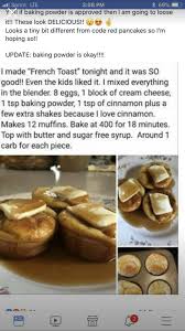 French Toast Muffins Food French Toast Muffins Ketogenic Diet Meal Plan