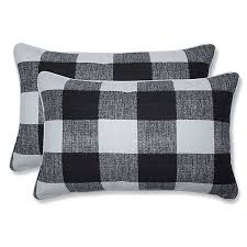 Shop better homes & gardens and find savings for outdoor pillows from several brands all in one place. Black Buffalo Check Lumbar Pillows Set Of 2 Kirklands