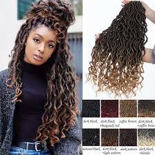 Au 20 Curly Goddess Faux Locs Crochet Box Braids Hair Piece Extension Black I4 Ebay We offers african box braid products. au 20 curly goddess faux locs crochet