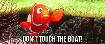 Because he did not listen to marlin.nemo's dad. Nemo Touched The Boat Gifs Tenor