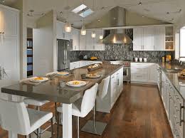 kitchen island with bench seating