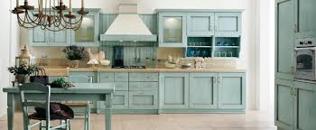 stunning turquoise painted kitchen