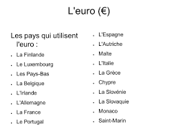 Quelque 341 millions de personnes l'utilisent chaque jour, ce qui en fait la deuxième monnaie la plus utilisée au. L Europe Les 46 Pays Du Continent Europeen L Islande La Norvege La Suede Le Danemark La Finlande L Estonie La Lituanie La Lettonie Ppt Telecharger