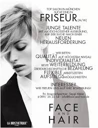 Job Stellen Angebote Top Friseur Gesucht Face And Hair Munchen Schwabing Ihr Biosthetik Friseur Salon