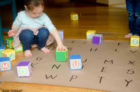 See more ideas about block lettering, letters, lettering alphabet. Play Based Alphabet Activities Busy Toddler