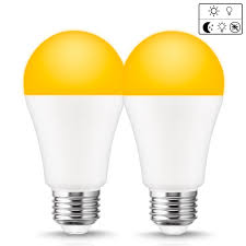 Maybe you would like to learn more about one of these? Led Bug Light Bulbs Dusk To Dawn Yellow Bulb A19 12w Amber Light With Automatic Sensor