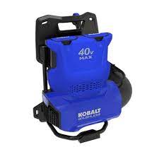 Kobalt 40 Volt 135 Mph Brushless Backpack Cordless Electric Leaf Blower 4 Ah Battery Charger Included Lowes Com In 2021 Electric Leaf Blowers Backpack Blowers Blowers
