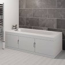 Add another perfect storage solution to your bathroom. Cooke Lewis Gloss White Left Handed Straight Bath Storage Unit End Panel Kit Diy At B Q