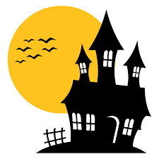 Haunted House Silhouette Download Free Vector At Shmector Com Halloween Haunted Houses Halloween Silhouettes Halloween House