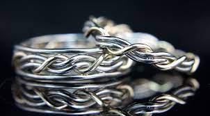 Cord Of Three Wedding Rings Wedding Bands Made By Artist Todd Alan Tattoo Wedding Rings Wedding Ring Bands Braided Wedding Rings