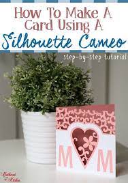 After that, all you need is some adhesive, foam squares, a couple of markers and a bit of glitter gel. How To Make Cards With Silhouette Cameo Card Making Handmade Greeting Cards Silhouette Cameo Si Silhouette Cameo Cards Silhouette Cards Silhouette Paper