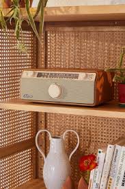 Victrola Bluetooth Speaker Table Radio Interior Design Styles Wooden Cabinets