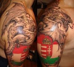 Hungarian Dragon Hungarian Tattoo Crest Tattoo Dragon Tattoo