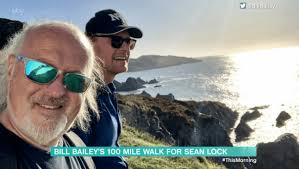 Bill Bailey and Lee Mack start 100-mile hike in memory of Sean Lock