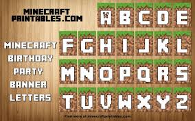 Clever Image Pertaining To Free Printable Minecraft Letters In 2020 Minecraft Printables Free Minecraft Party Printables Minecraft Printables