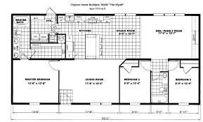 Clayton 2856 Wyatt Iseman Dix Clayton Homes Family Room Floor Plans