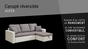 Aspen Canape Convertible Fonction Coffre Youtube