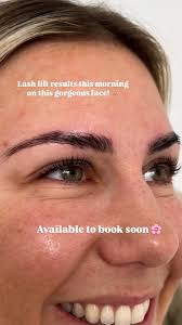 Eyebrow lift and lash services available
