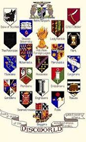 Details About Discworld Coat Of Arms Counted Cross Stitch Kit Chart 14s Aida