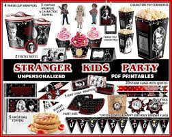 You'll definitely find a few to incorporate into your own party! Stranger Things Party Upside Down Party By Cutoutandplay On Zibbet Party Printables Stranger Things Halloween Stranger Things