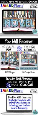 Smarteplans Novel Study For Any Text Digital Google Traditional Novel Studies Novel Study Units Blended Learning
