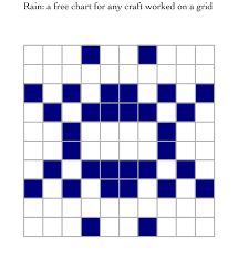 Rain A Free Chart For Any Craft Worked On A Grid Free Chart Chart Craft Work