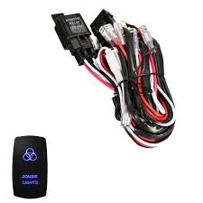 Ee Support 40a 300w Wiring Harness Kit Led Light Bar Laser Rocker Switch Fuse Zombie Car Styling Xy01 Led Light Bars Bar Lighting Led Lights