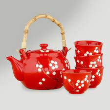 White Blossom Tea Set Tea Pots Tea Set Tea Cups