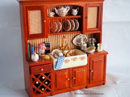 Check out our dollhouse kitchen cabinets selection for the very best in unique or custom, handmade pieces from our dollhouse miniatures shops. Miniature Kitchen Cabinet With Accessories 104 00 Manhattan Dollhouse Dollhouse Kits Dollhouse Miniatures