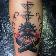 The longer someone had spent at sea, the more tattoos they could show off. Simple Navy Ship Tattoo Design Idea Navy Tattoos Us Navy Tattoos Tattoos