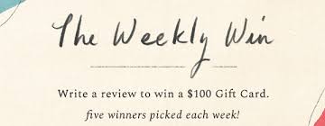 Shop gift cards from £25 at anthropologie. Anthropologie Write A Review Win A 100 Gift Card Milled
