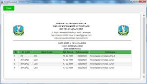 Nov 26, 2015 · contoh format buku mutasi siswa ini digunakan untuk mencatat data siswa yang keluar maupun masuk pada suatu satuan pendidikan (sekolah). Aplikasi Buku Induk Siswa Dan Guru