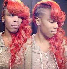 Love The Style Not The Color Or Design Mermaid Hair Color Shaved Side Hairstyles Long To Short Hair