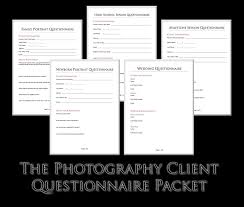 Check spelling or type a new query. Photography Client Questionnaire Packet Photographer S Dream House