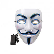 You can return the item for any reason in new and unused condition: Anonymous Led Maske V Fur Vendetta Schnelle Lieferung