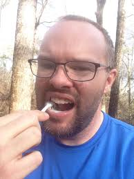 Brushing Your Teeth While Hiking