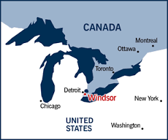 Two tunnels, car ferries, and a suspension bridge connect it with detroit. Windsor Ontario Windsor Canada Windsor Ontario Ontario Map
