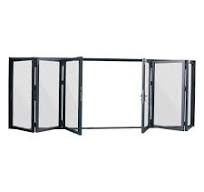 Aluminum BiFold Door 192" x 96" Outswing Black – Stylish ...