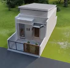 Denah rumah minimalis ukuran 7x10 kamar 3 sederhana. Desain Dan Denah Rumah Minimalis Konsep Islami Ukuran 5 X 12 M Dengan 2 Kamar Tidur Desainrumahpedia Com Inspirasi Desain Rumah Minimalis Modern