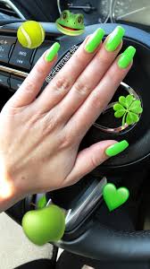 Turning off all three components results in a black pixel, while if all components are lit up on full brightness that. Short Coffin Acrylic Nails Lime Green Novocom Top